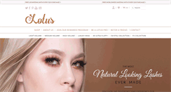 Desktop Screenshot of lotuslashes.com